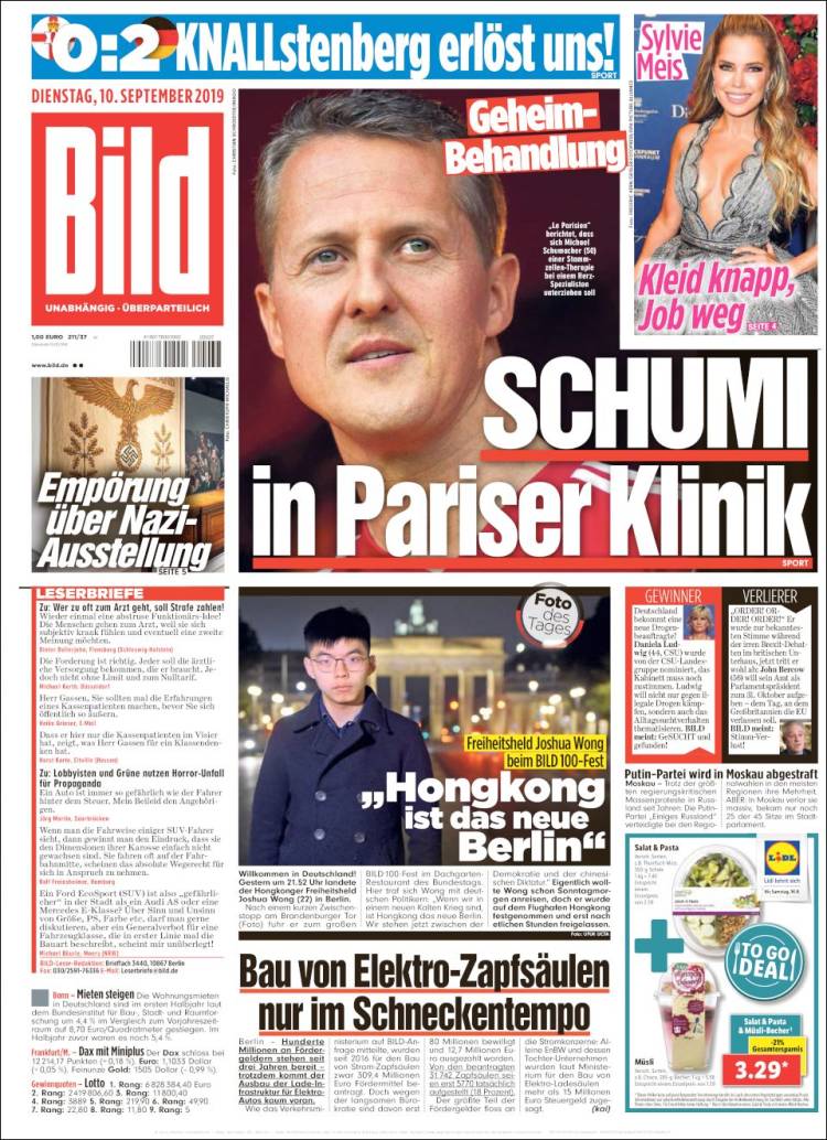Portada de Bild (Alemania)