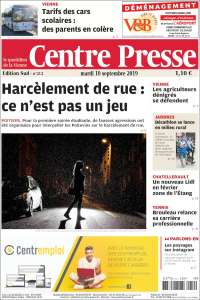 Portada de La Nouvelle Republique (Francia)