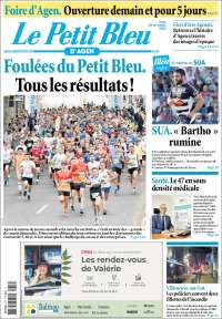 Portada de Le Petit Bleu (Francia)