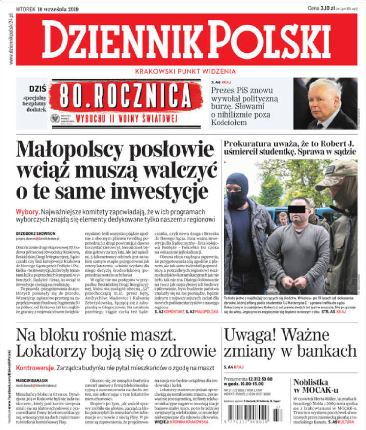 Portada de Dziennik (Polonia)