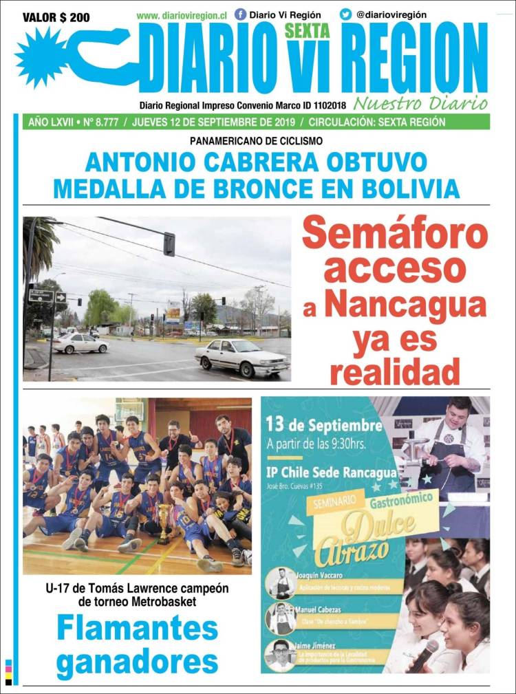 Portada de Diario VI Región (Chile)