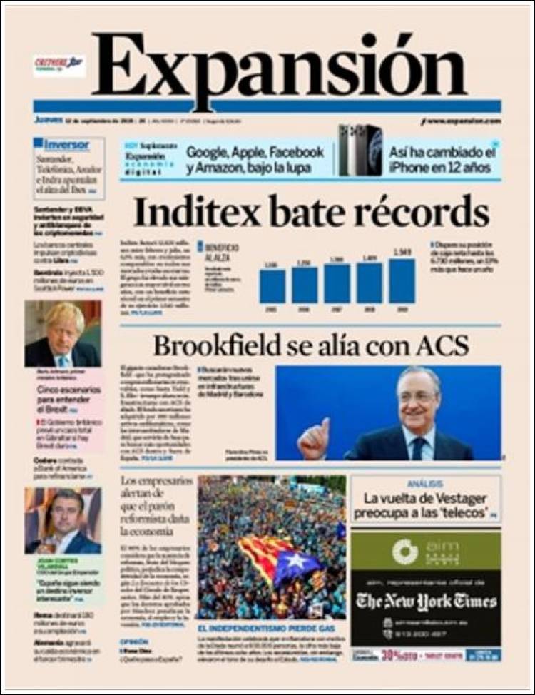 Portada de Expansión (Espa&ntilde;a)