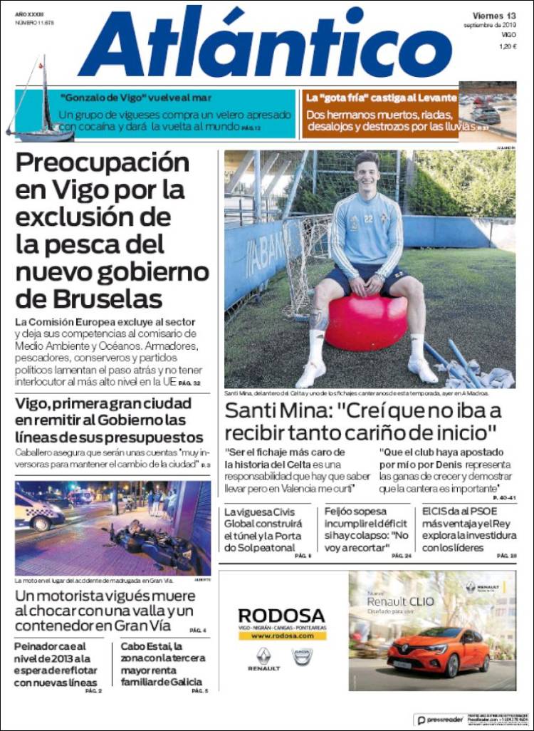Portada de Atlántico Diario (Espa&ntilde;a)