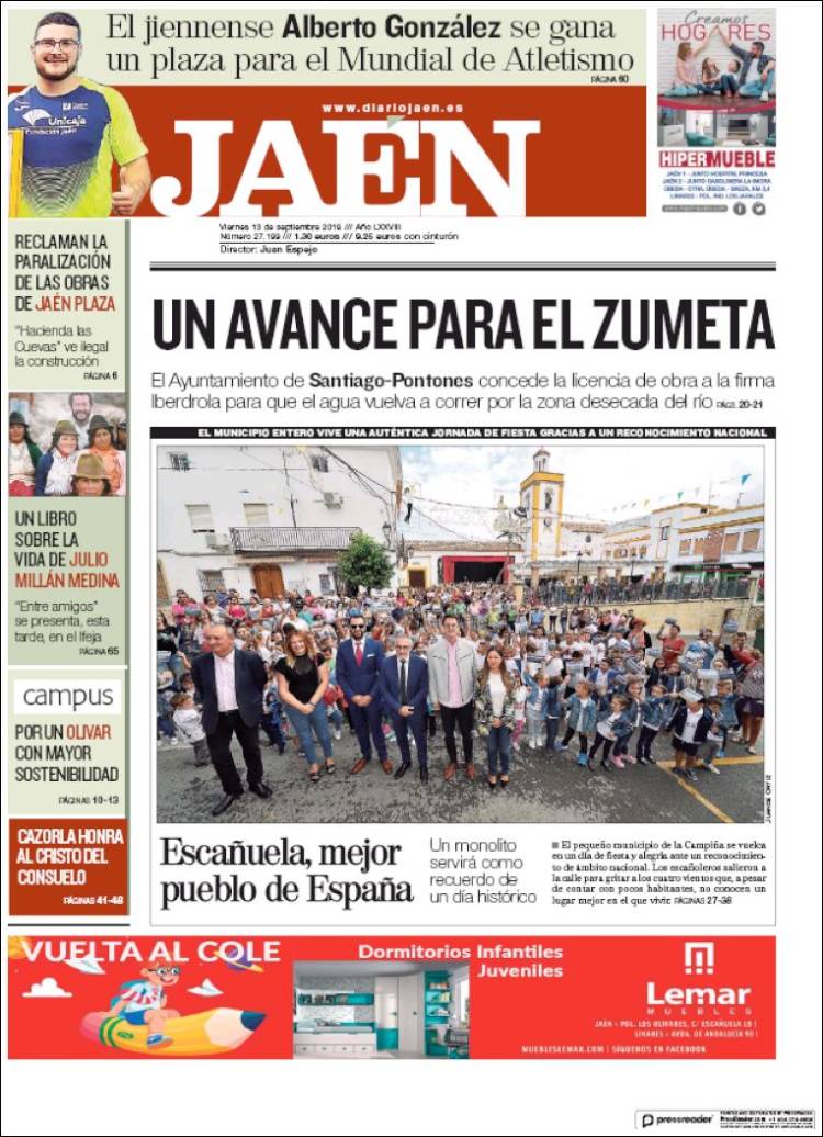 Portada de Diario Jaén (Espa&ntilde;a)