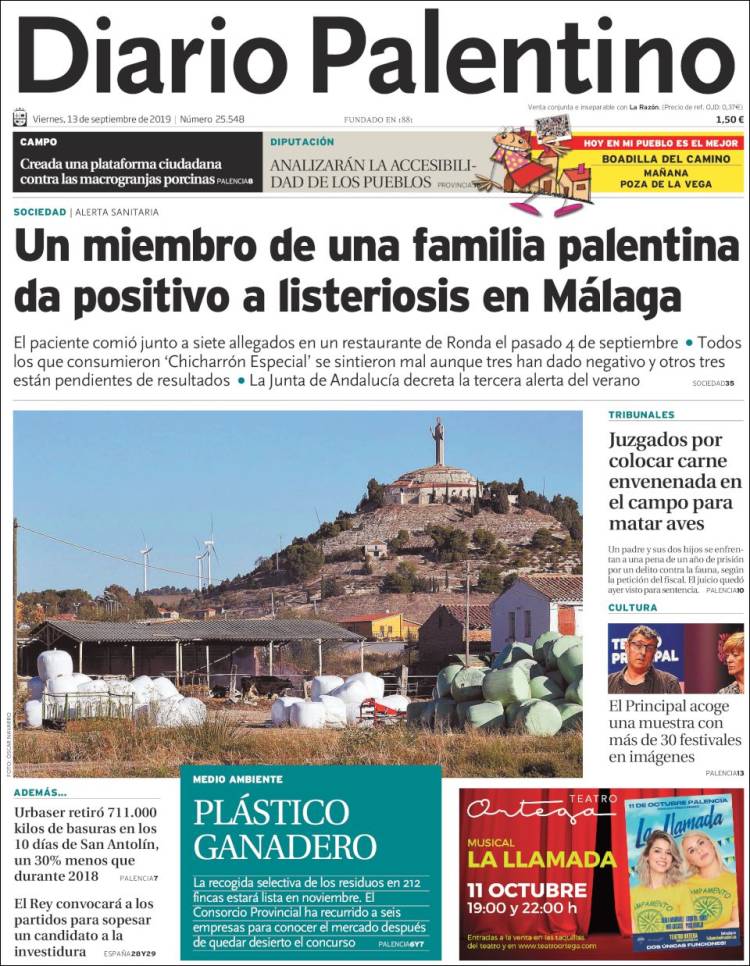 Portada de Diario Palentino (Espa&ntilde;a)