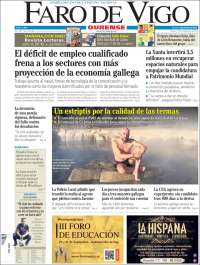 Portada de El Faro de Vigo - Ourense (Espa&ntilde;a)