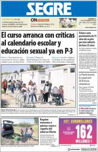 Portada de Segre  (Espa&ntilde;a)