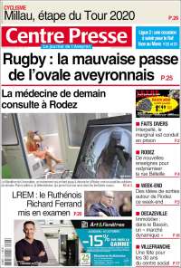 Portada de Centre Presse (Francia)