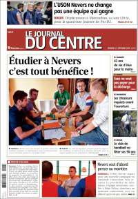 Portada de Le Journal du Centre (Francia)