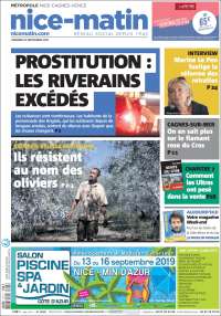 Portada de Nice-Matin (Francia)