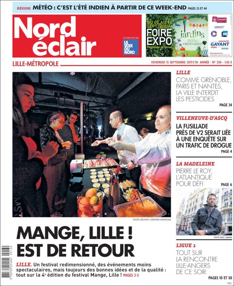 Portada de Nord Éclair (Francia)