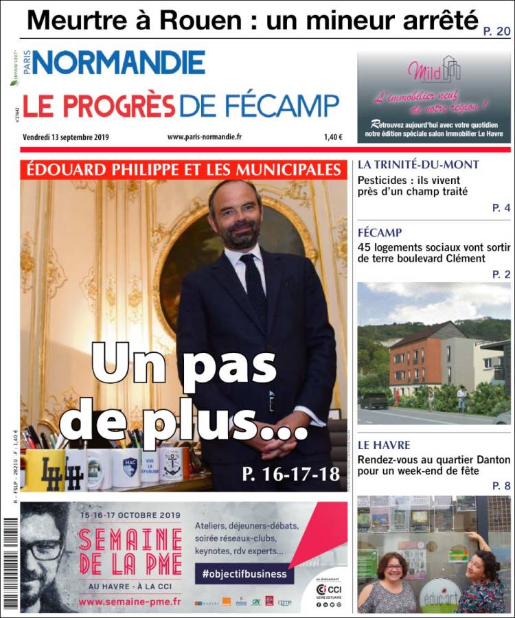 Portada de Progres de Fecamp (Francia)