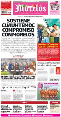 Portada de Diario de Morelos (Mexico)