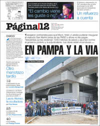 Portada de Página/12 (Argentina)