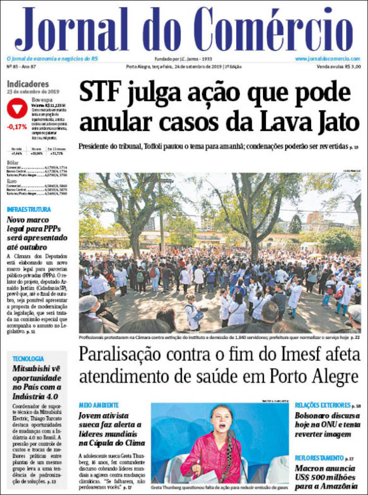 Portada de Jornal do Comércio (Brasil)