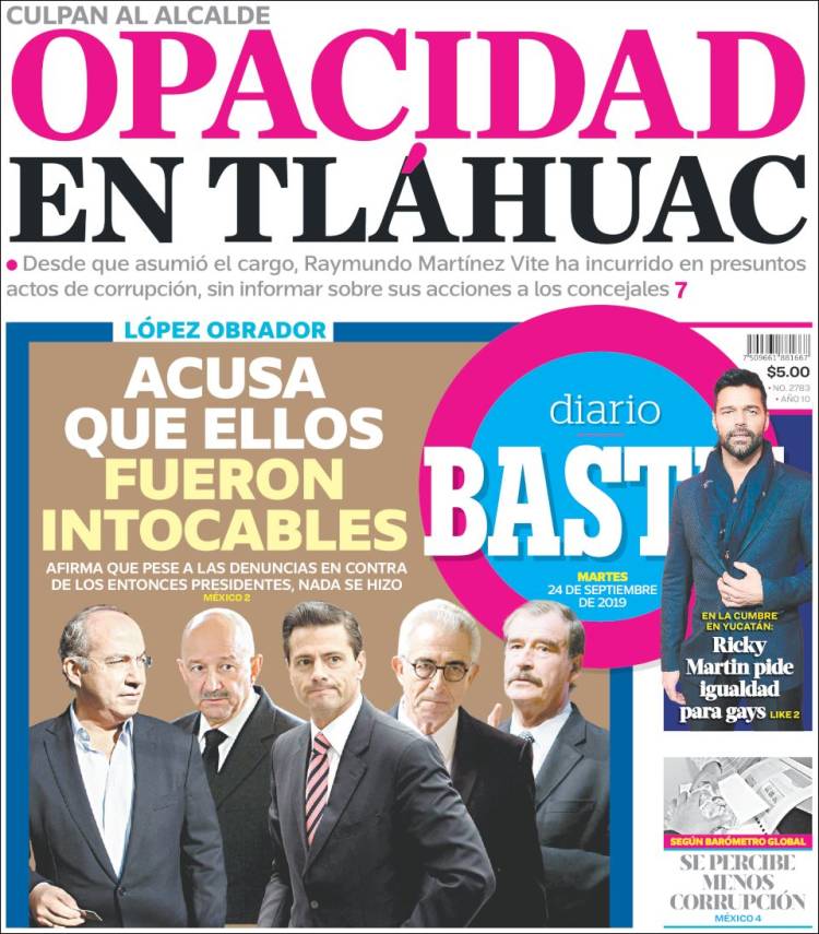 Portada de Diario Basta (M&eacute;xico)