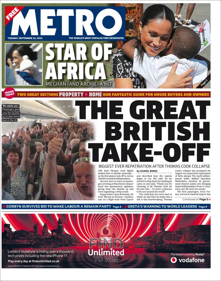 Portada de Metro (United Kingdom)