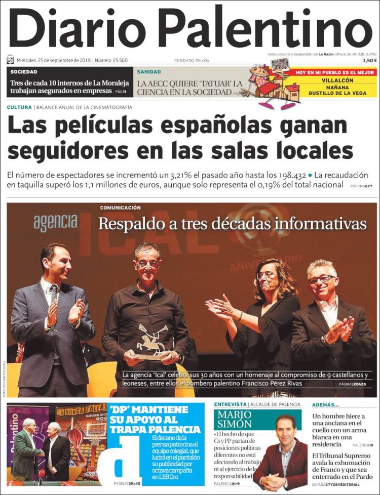 Portada de Diario Palentino (Espa&ntilde;a)