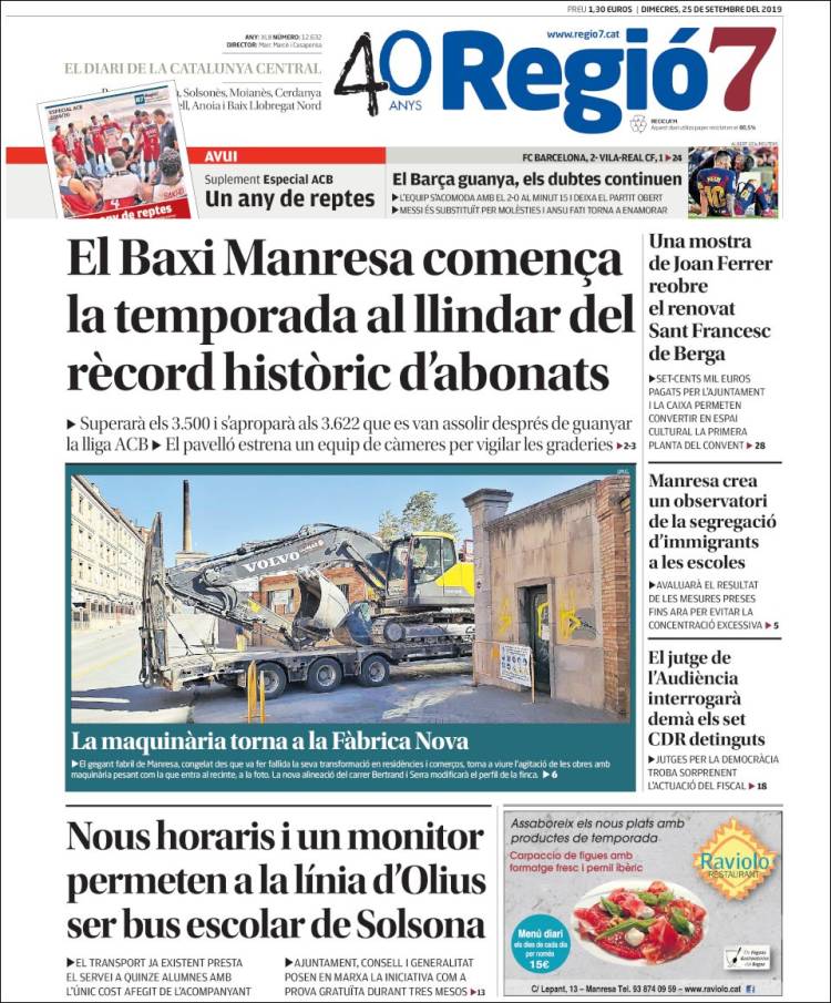 Portada de Regio7 (Espa&ntilde;a)