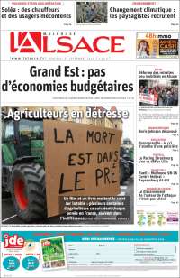 Portada de Journal L'Alsace (Francia)