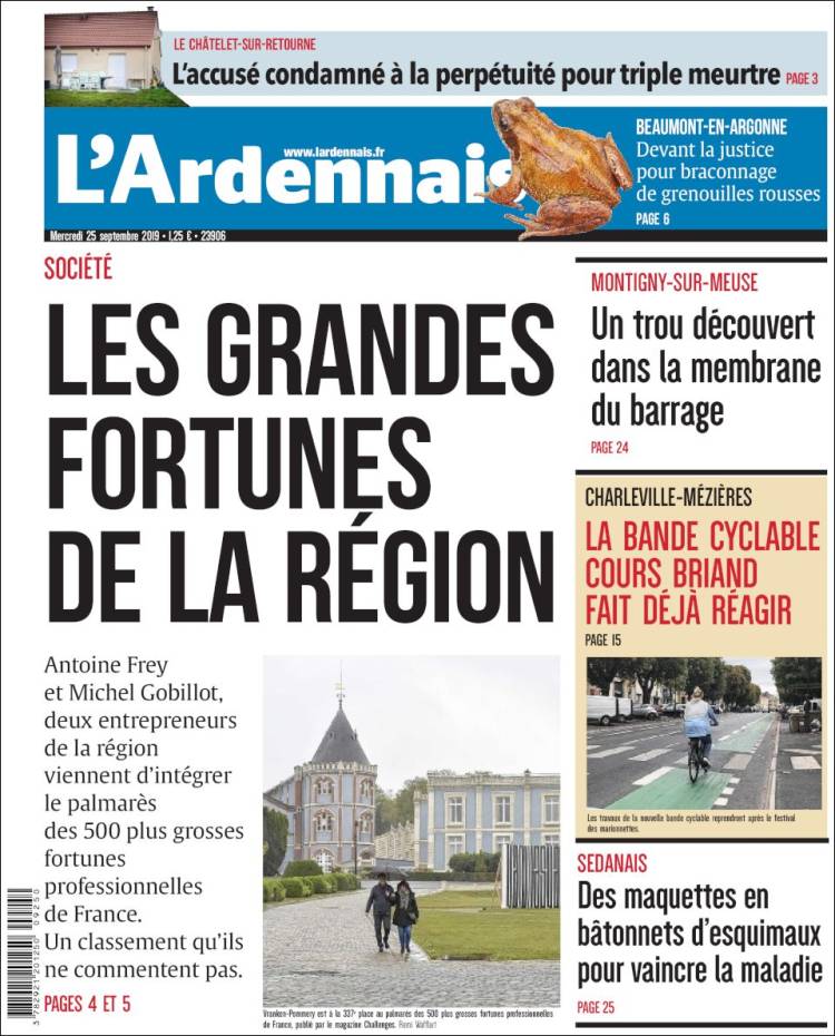 Portada de L'Ardenais (France)