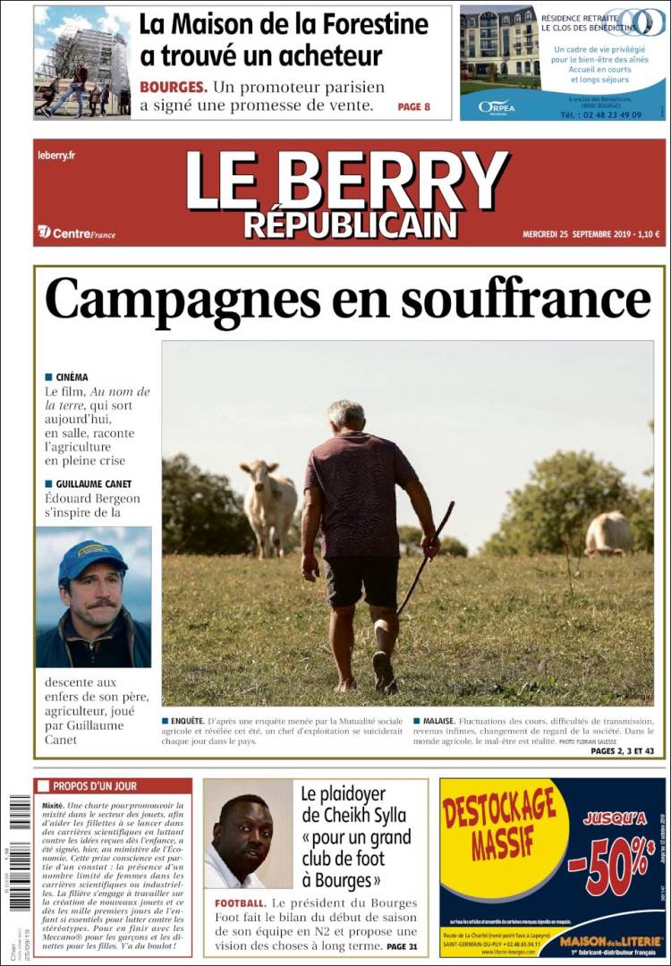 Portada de Berry Republicain (France)