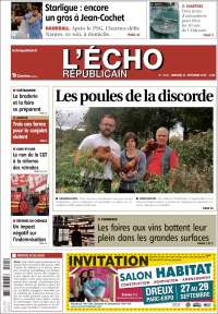 Portada de L'Echo Républicain (Francia)