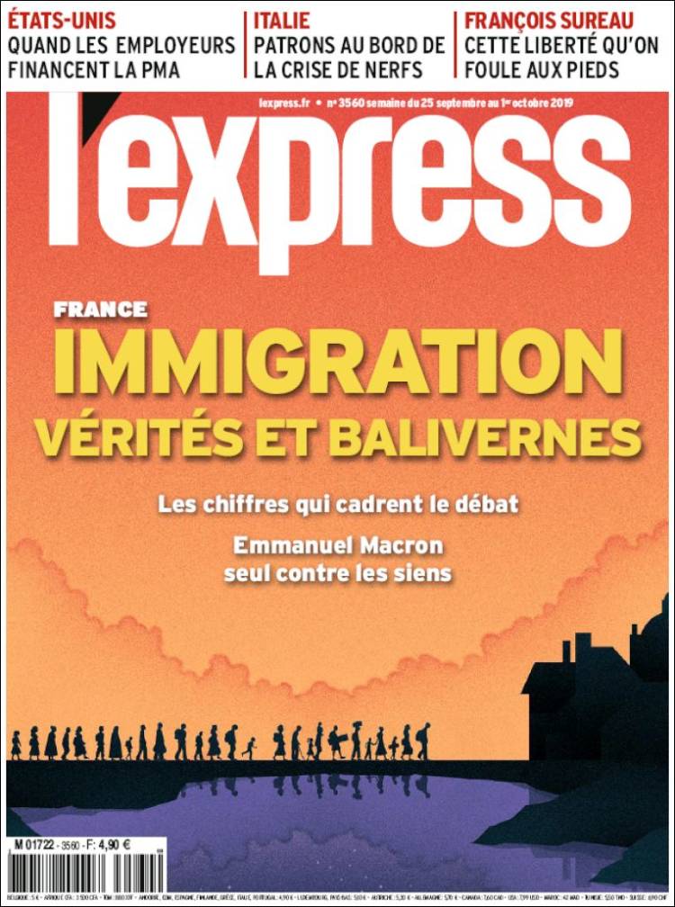Portada de L'Express (Francia)