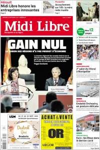 Portada de Midi Libre (Francia)