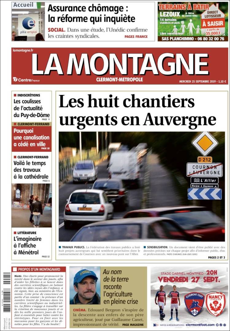 Portada de La Montagne (France)