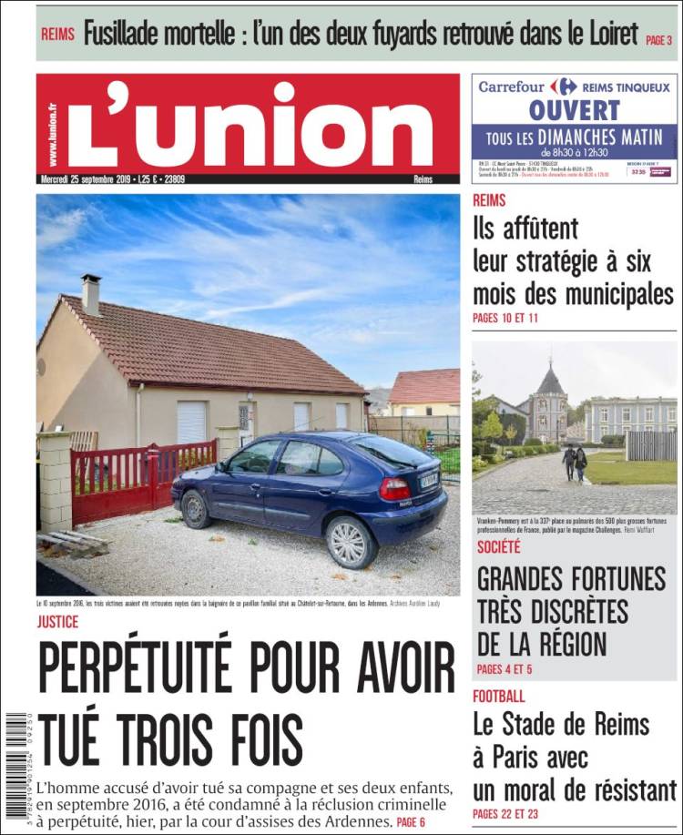 Portada de L'Union (France)