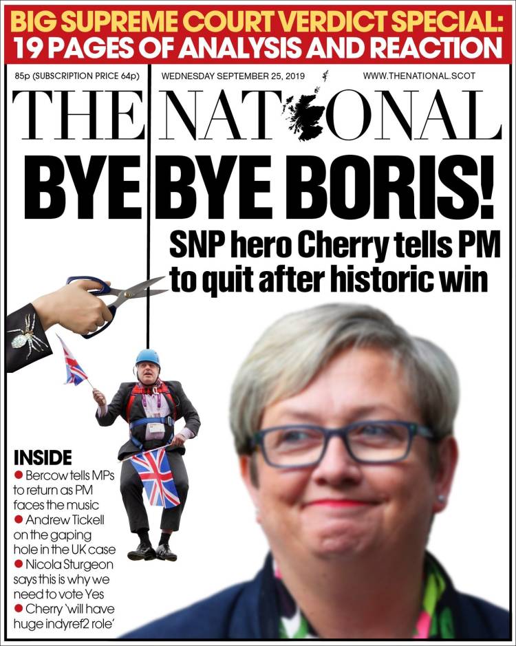 Portada de The National (Reino Unido)