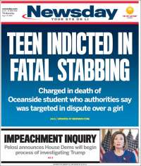 Portada de Newsday (USA)