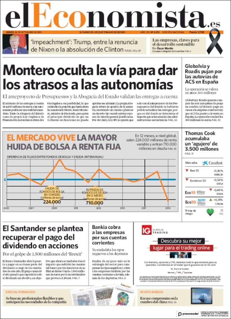 Portada de El Economista (Espa&ntilde;a)