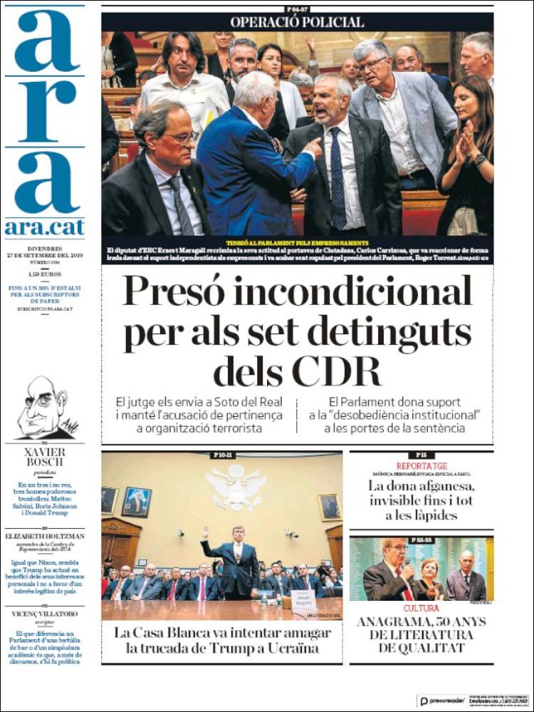 Portada de Ara (España)