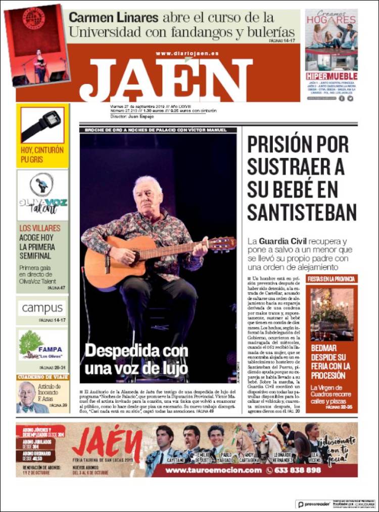 Portada de Diario Jaén (Spain)