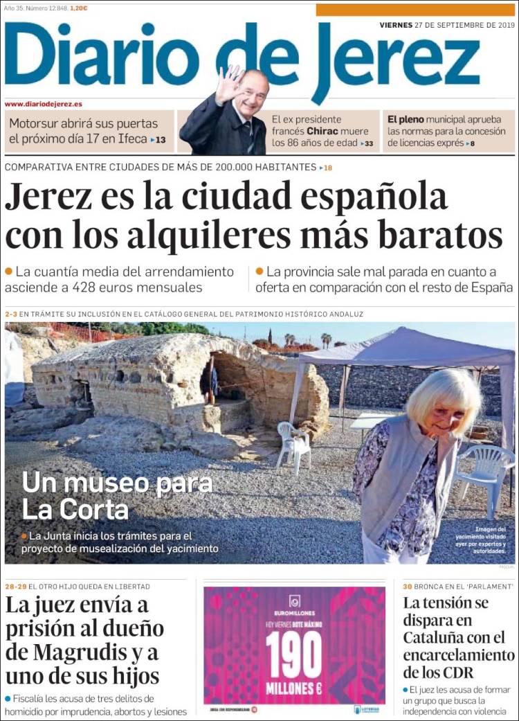 Portada de Diario de Jerez (España)