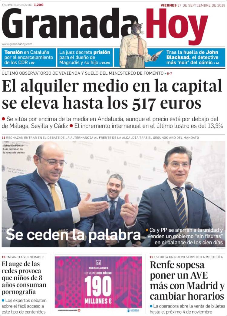 Portada de Granada Hoy (España)