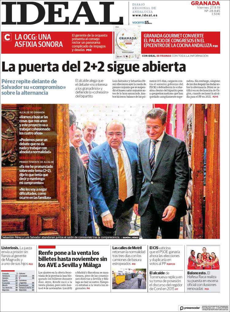 Portada de Ideal (Spain)