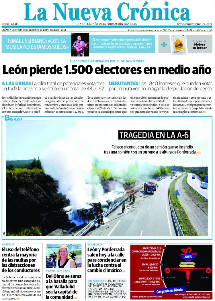 Portada de La Nueva Crónica (España)