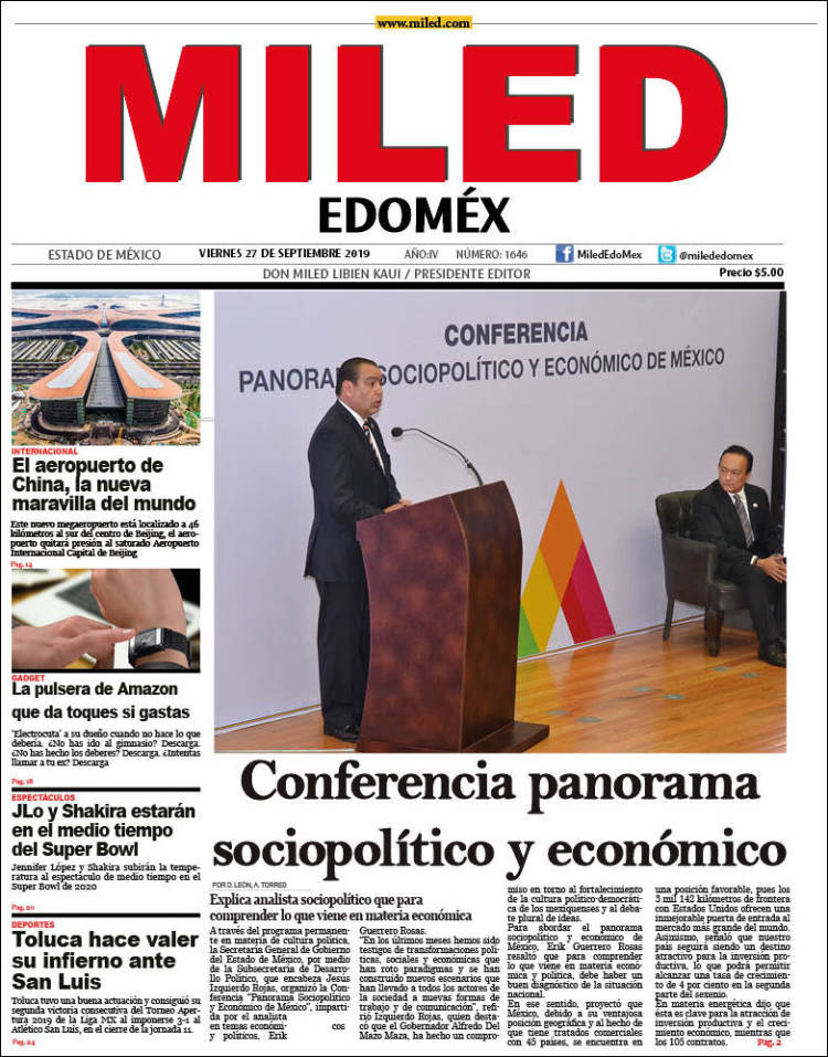 Portada de Miled - Estado de México (Mexico)