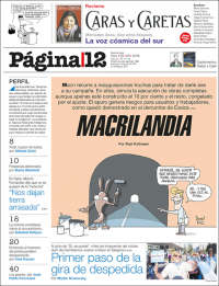 Portada de Página/12 (Argentina)