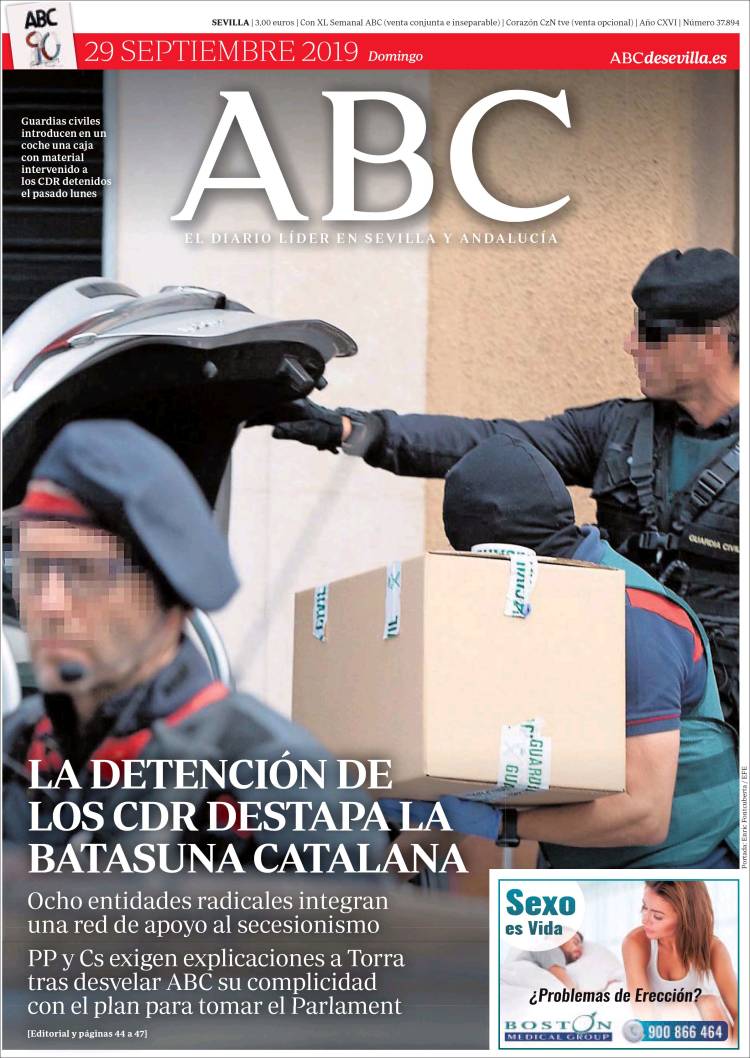 Portada de ABC - Sevilla (España)