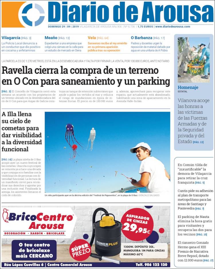 Portada de Diario de Arousa (España)