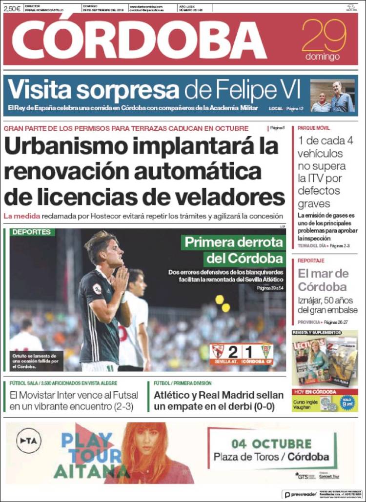 Portada de Diario de Córdoba (España)