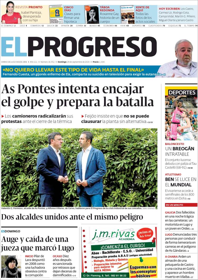 Portada de El Progreso (España)