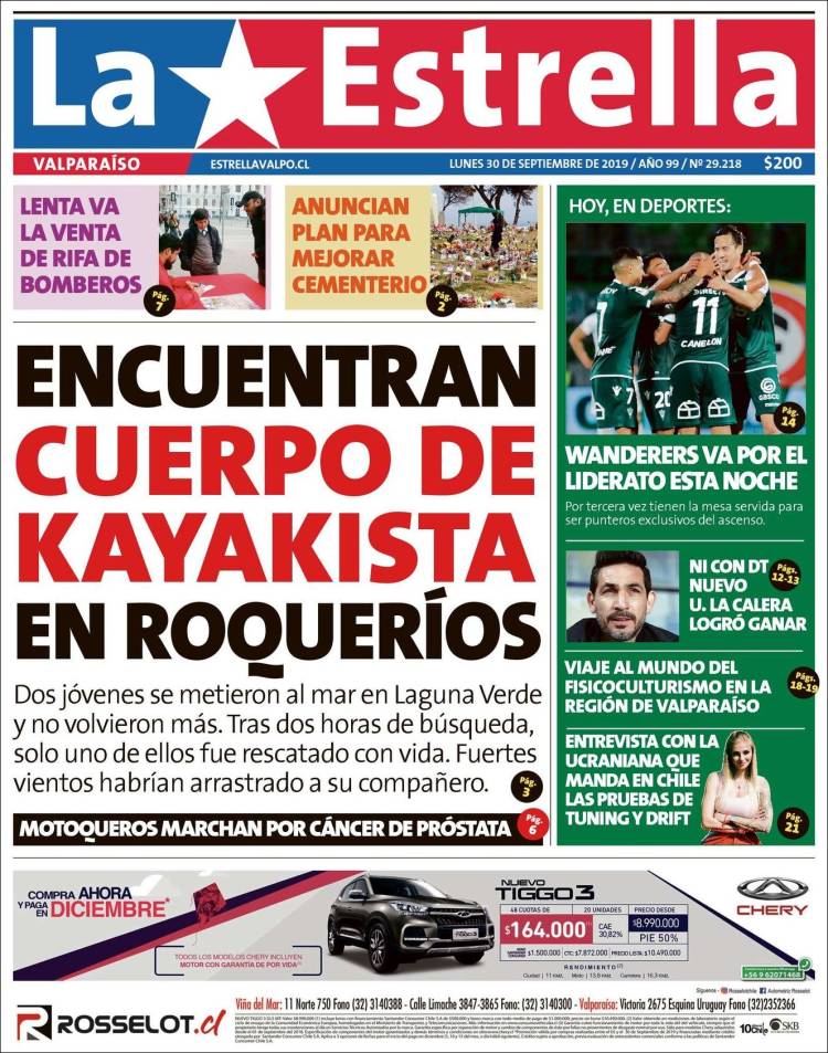 Portada de Estrella de Valparaiso (Chile)