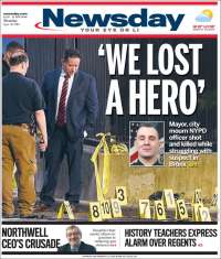 Portada de Newsday (USA)