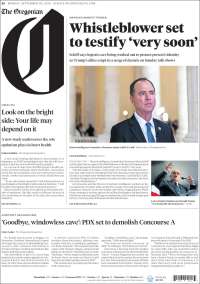 Portada de The Oregonian (USA)