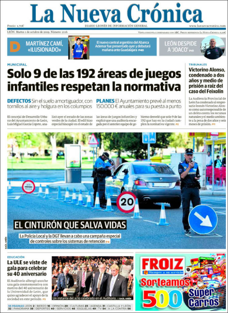 Portada de La Nueva Crónica (España)